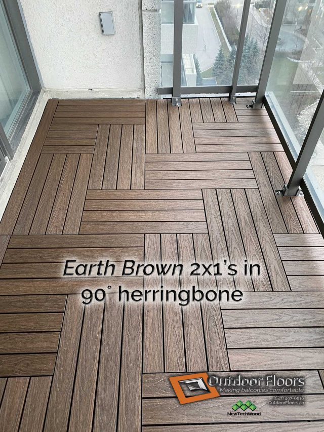Earth Brown 2x1’s in 90˚ herringbone IMG_3114