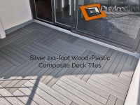 Silver 2 by 1 Foot Patio Tiles by Outdoor Floors Toronto