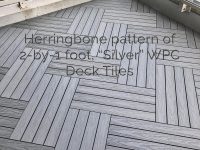 Silver Duo Composite Flooring Deck Tiles