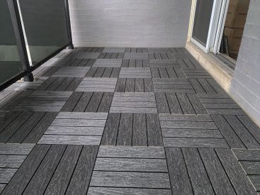 Balcony outdoor flooring tiles on Toronto balcony