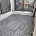 Outdoor Tiles for Patio.  Interlocking Wood-plastic composites (WPC).