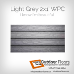 Light Grey Balcony Tile WPC Composite Flooring