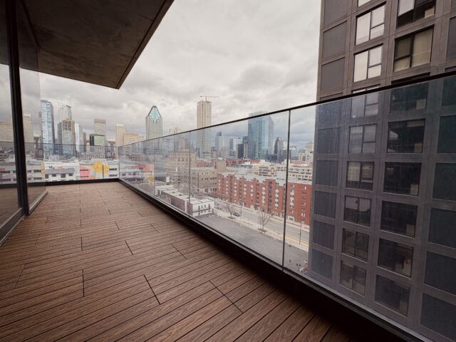 Montreal, balcony flooring project, ipe wpc deck tiles